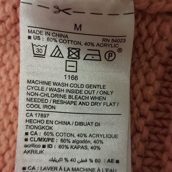 Old Navy Pink Longline Duster Cardigan M Cozy Open Front Minimal - Picture 5 of 6